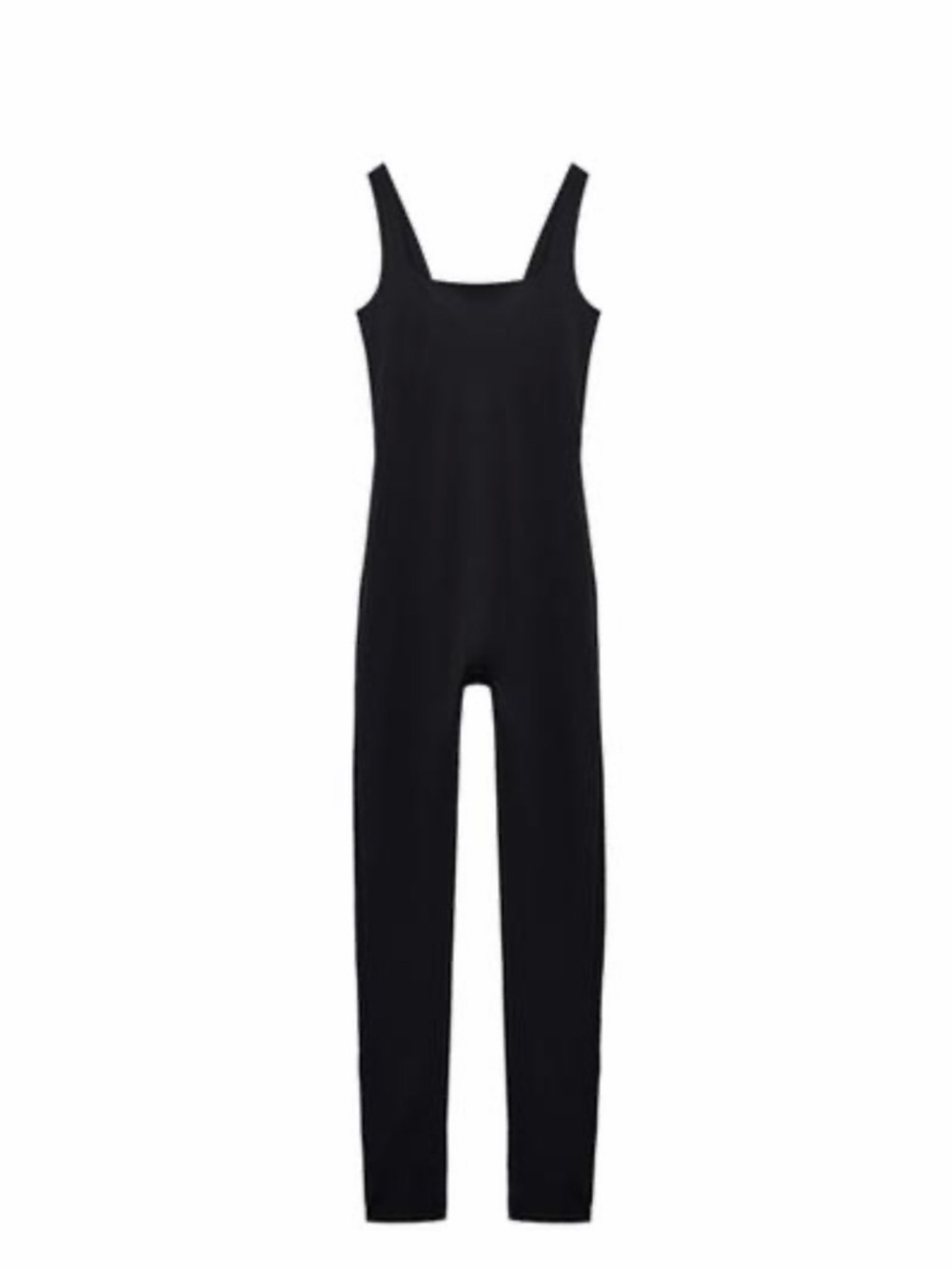 Zara Black Long Strappy Jumpsuit Small
